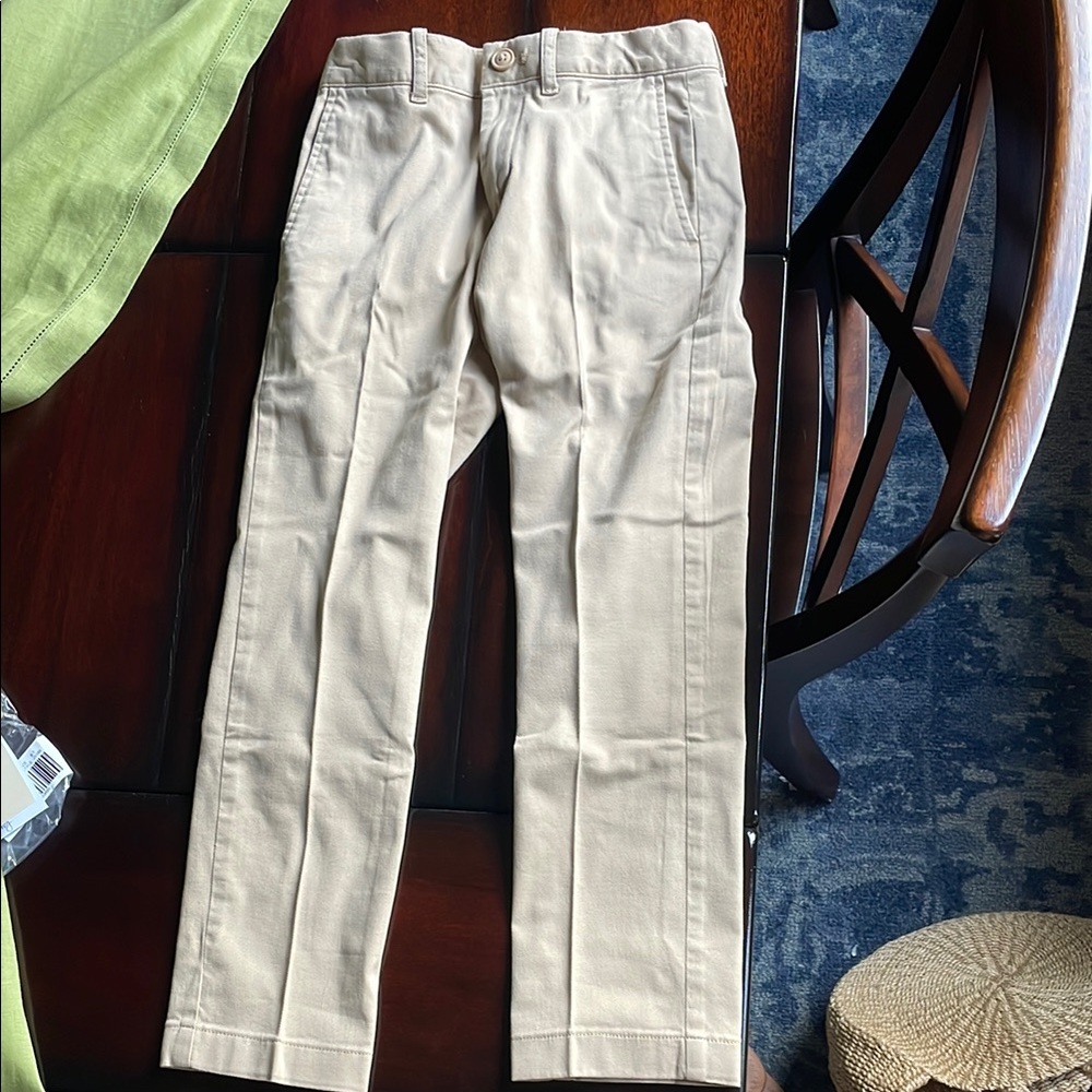 Crewcuts Classic Fit Stretch Chinos in Khaki Size 7